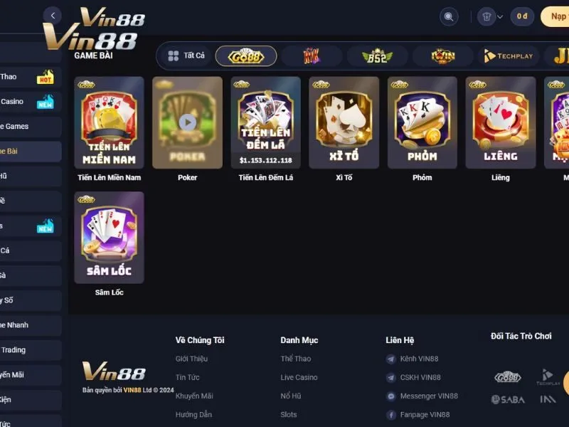 Game bài Poker Vin88 do GO88 phát triển