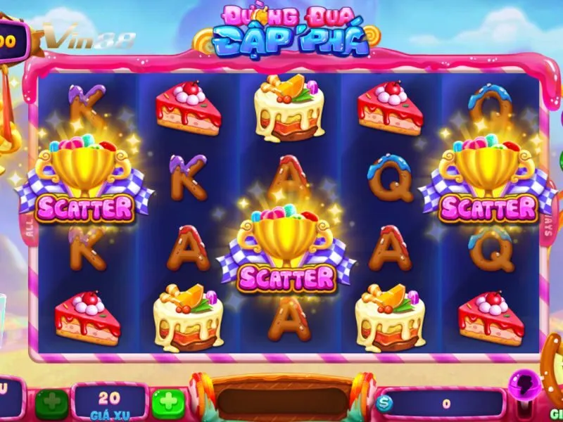 Giao diện game quay cuộn Đường Đua Đập Phá